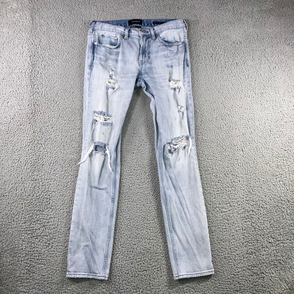 PacSun‎ Skinny Jeans Men 30x32 Comfort Stretch Grunge Distressed Fit 30x32